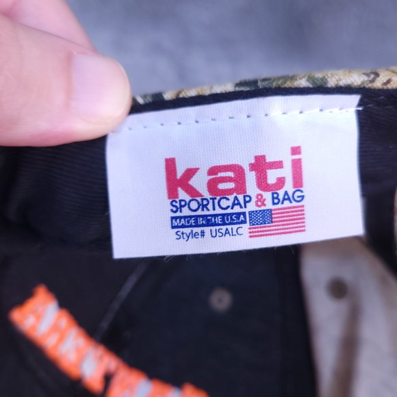 Kati Men's Camo Hat Cantera Made in USA Adjustable Strap Hunting Texas - Picture 9 of 9